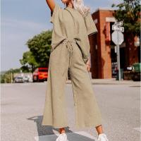 Conjunto Mujer Verano 2025 |   Top Corto + Pantalón Holgado |   Tela Texturizada Premium |   Moda Casual y Elegante" - details 35