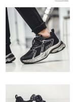 Logotipo de la marca: zapatillas deportivas elevadas de malla transpirables y antideslizantes para Hombre, Zapatos De Hombre, zapatillas deportivas informales para Hombre - details 16