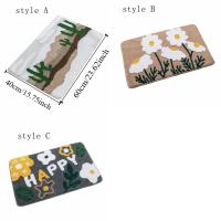 Alfombra absorbente Extra gruesa para baño, Material absorbente, alfombra flocada de tacto suave, lavable a máquina, diseño antideslizante, alfombrilla para suelo - details 0