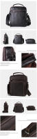 Bolso de cuero de vaca retro multifuncional para hombre de gran capacidad con hombro - details 5