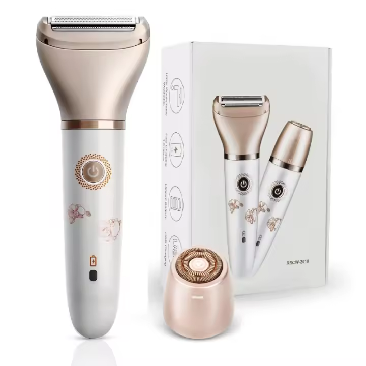 Maquinilla de afeitar eléctrica para mujer - Afeitadora facial y corporal 2 en 1 para mujer Bikin - 1