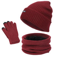 Conjunto de bufanda de punto para hombre y mujer, gorro térmico cálido, grueso, para invierno - details 7