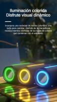 SANLEPUS Altavoz Bluetooth con Sonido HD, Altavoz Inalámbrico Portátil con Luces Intermitentes de Colores, IPX5 Resistente al Agua, Hasta 10H de Tiempo de Reproducción, Emparejamiento TWS, BT5.3, para Hogar/Fiesta/Exterior/Playa - details 1
