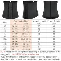 Faja de goma de látex 100% con hueso de acero para mujer, corsés de entrenamiento de cintura, moldeador de cuerpo de reloj de arena, faja de cintura larga para Torso, pérdida de peso - details 0