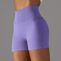 Hamidou pantalones cortos de Yoga para mujer, Shorts de Fitness para correr, ciclismo, transpirables, cintura alta, entrenamiento, gimnasio, Verano - details 89