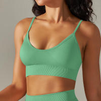 Sujetador deportivo para mujer, Top Sexy, ropa interior transpirable, Fiess Yoga Gym - details 29