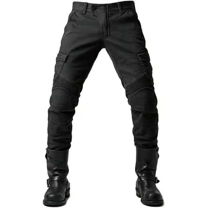 Protector de motocicleta para hombre, pantalones vaqueros ajustados para motocicleta, pantalones de trabajo transpirables y resistentes al desgaste - 1