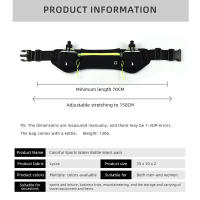 1pc Sports Waist Bag Reflective Strip Design Running Phone Pocket Waterproof Gym Bags Hold Water Bottle Belt with Kettle - details 10