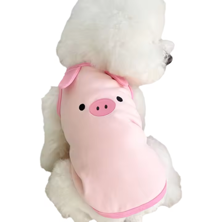 Ropa para mascotas, chaleco bordado para perros y gatos, elegante traje de algodón polar inspirado en el coreano para razas pequeñas - 1