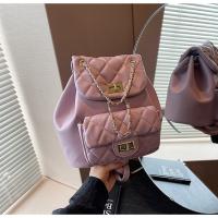 Nuevo Bolso De Estudiante Elegante Y Sencillo, Bandolera Multifunción De Alta Gama, Mochilas De Mujer Con Cadena De Diamantes - details 20