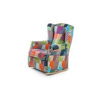 ESPECIALISTAS DEL Sillon orejero balancin Blanco Carla (Sillon Lactancia) Sillón tapizado Antimanchas acualine Color Beige. Mecedora para Dormitorio, Salón o habitación de Bebe - details 10