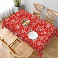 Mantel rectangular con tema navideño, manteles impermeables para mesa de comedor, decoración del hogar y cocina - details 7