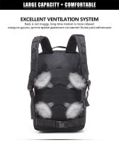 Mochila táctica militar 3P, para exteriores, impermeable, Senderismo, fundas de caza y acampada, 50 l, gran capacidad, para hombre - details 24