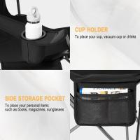 Juego de 2 Sillas de Camping Sillas Plegables, Silla de Acampada Portátil, Ligera para Picnic, Playa, Jardín, Pesca, con Portavasos, Gris - details 13