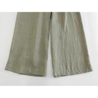 - Primavera Verano 2025 Moda Mujer Chaleco Cuello Alto con Cinturón Sin Mangas + Pantalones Largos de Pierna Ancha de Cintura Alta - details 18