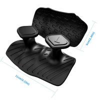 1 par de empuñaduras ergonómicas para levantamiento de pesas, guantes antideslizantes en forma de panal para entrenamiento, guantes de gimnasio, empuñaduras de palma de silicona elásticas gruesas, dominadas - details 0