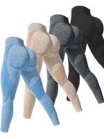 Body sin costuras para gimnasio para mujer, pantalones de yoga de secado rápido para realzar la cadera, monos deportivos con texto para correr y mujer - details 12