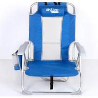 playa plegable y reclinable 5 posiciones, Silla portátil plegable 55x67,5x86cm, Incluye cojín, 1 bolsillo, 1 bolsa con cremallera y topes antivuelco, Sillas de playa - details 26