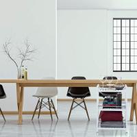 Camarera con 3 Repisas y Ruedas Giratorias, Blanco, 76,5 x 46 x 38 cm - details 4