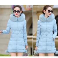 Chaqueta Parka de Invierno para Mujer Cuello Grande de Piel, Abrigo Cálido con Capucha - details 2
