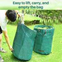 NESMOVA 2 x Sacos de Jardin 500L Bolsas de Basura de jardín, con Asas, Plegables y Reutilizables - details 2