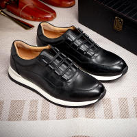 Zapatos de cuero de lujo ligeros zapatos casuales de cuero para hombres zapatos de hombre de fiesta de moda - details 8