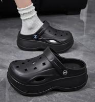 Sandalias de plataforma gruesas huecas para mujer, zuecos de fondo grueso de Eva, zapatillas para mujer, calzado de jardín antideslizante para exteriores, verano 2024 - details 17
