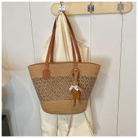 Bolso de Verano a la Moda Bolso de Malla para Mujer Bolso de Playa de Paja - details 17