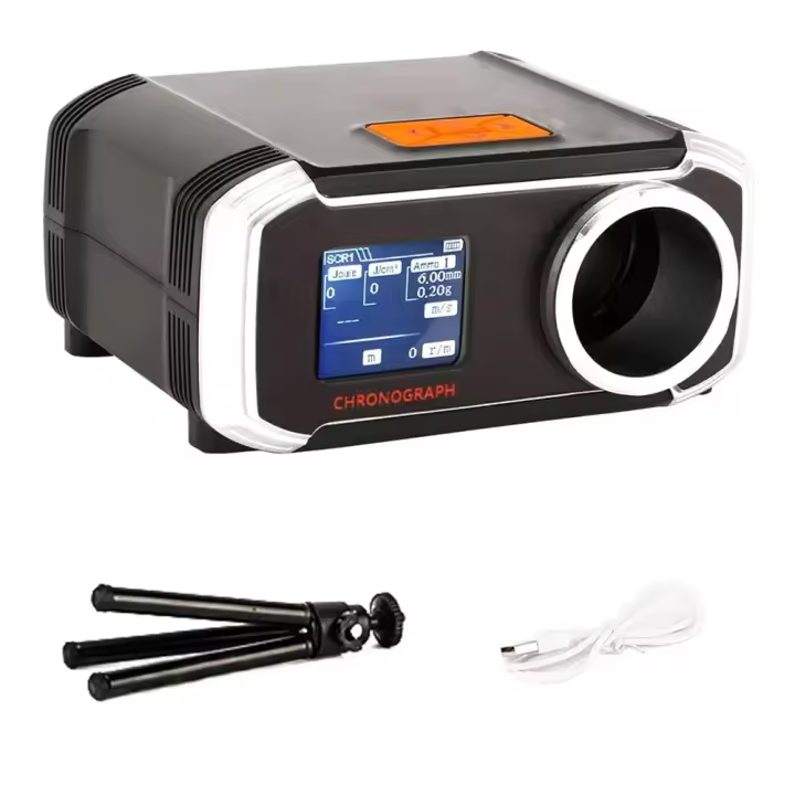 Medidor de velocidad con cronógrafo Compatible con Bluetooth, pantalla LCD de velocidad, instrumentos de medición de velocidad, medidor de velocidad de arco de tirachinas - 1