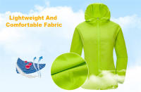 Chaqueta de senderismo con protección UV para hombre y mujer, cortavientos impermeable de secado rápido, Unisex, L02 - details 6