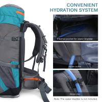 Mochila de viaje multifuncional para hombres y mujeres, mochila de 65 litros, impermeable, para camping, senderismo y viajes - details 12