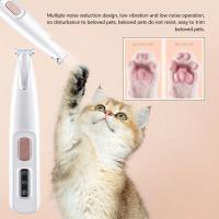 Portable Dog Paw Trimmer with Led Light Rechargeable Cordless Nail Grinder Shaver for Cats And Other Pets Nail Grooming Tools - details 2