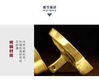 Moldes de estatua de limpieza de latón puro, limpieza de agua de barro, oferta de productos étnicos tibetanos, Buda Amitabha - details 5
