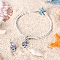 Abalorios de Plata 925 con Circonitas Coloridas en Forma de Pezito, Compatibles con Pulseras de Plata 925 Originales, para la Creación de Joyería Femenina - details 3