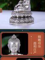 Varias Estatuas de Buda Arte Tantrico Oculto Muebles para el Hogar de Cobre Blanco - details 9