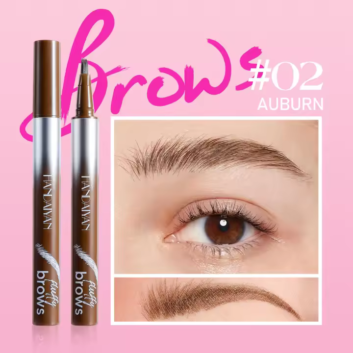 Temu Xiyin Lápiz de Cejas de Agua y Resistente al Sudor Duradero para Belleza y Cuidado de la Piel Facial - 1