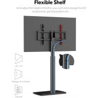 Soporte TV de Madera con Base Ajuste de Altura, Giro, Gestión de Cable para Pantallas de 32 a 70 Pulgadas - details 3