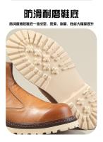 Botas de hombre de alta gama de cuero, botines Chelsea, zapatos altos de piel de vaca de capa superior - details 2