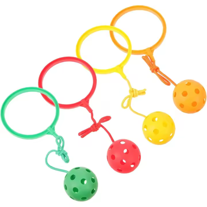 Pelota de salto de 4 piezas para niños, juguete para saltar al tobillo, divertido e interesante - 1