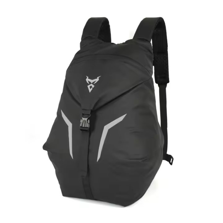 MOTOCENTRIC Hombres Mujeres Mochila para casco de motocicleta Mochila impermeable para montar en motocross Bolsa ligera para moto Reflexión de gran capacidad - 1