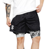 Pantalones Cortos de Entrenamiento Berserk con Estampado de Calavera Secado Rápido, Elástico, Con Pocetas para Hombres Ropa Activa de Verano - details 5