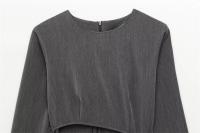 Mini vestidos de manga larga corta para mujer para primavera - details 3