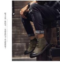 Productos de diseño 2024: zapatos de cuero genuino, realce de altura de moda británica y botas casuales de felpa para hombres - details 13