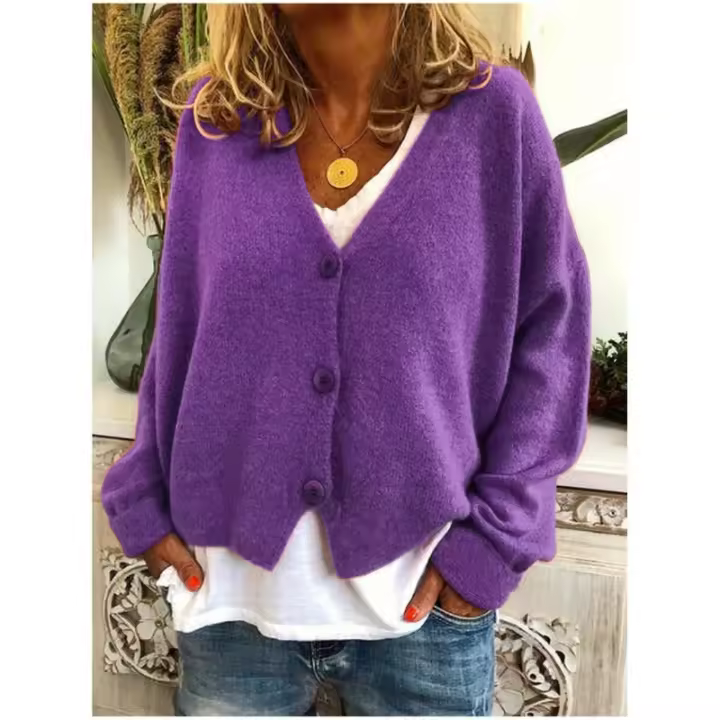 Cárdigan para mujer, suéteres de otoño e invierno - 1