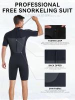 Conjunto Corto De Neopreno De 3 Mm Para Snorkel Profesional Masculino, Protección Cálida Y antimedusas Para Deportes Acuáticos - details 9