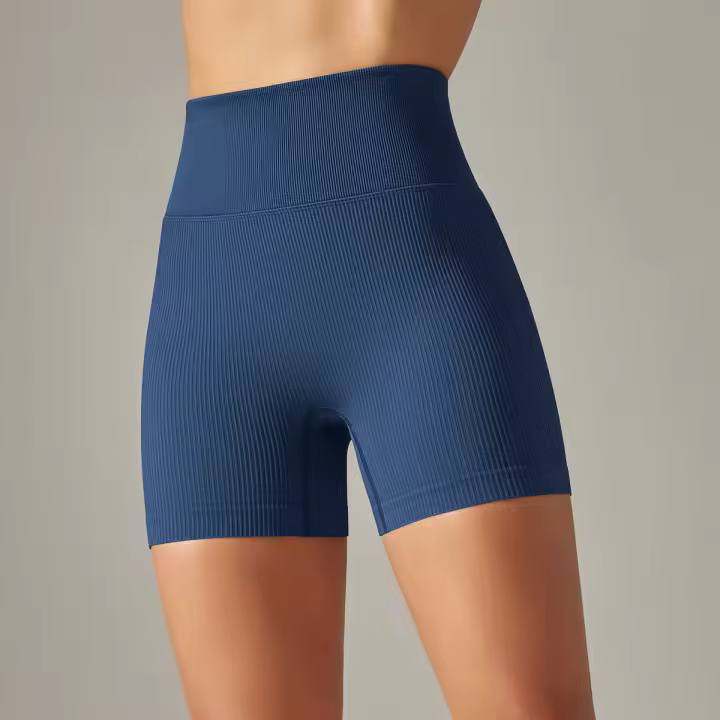 Pantalones cortos de yoga para mujer para correr, andar en bicicleta, cintura alta, entrenamiento, gimnasio, verano - 1