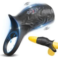 Leten-vibrador con anillo de manga para hombre, Juguetes sexuales, extensor masculino para pene, testículos, estimulación del punto G - details 1