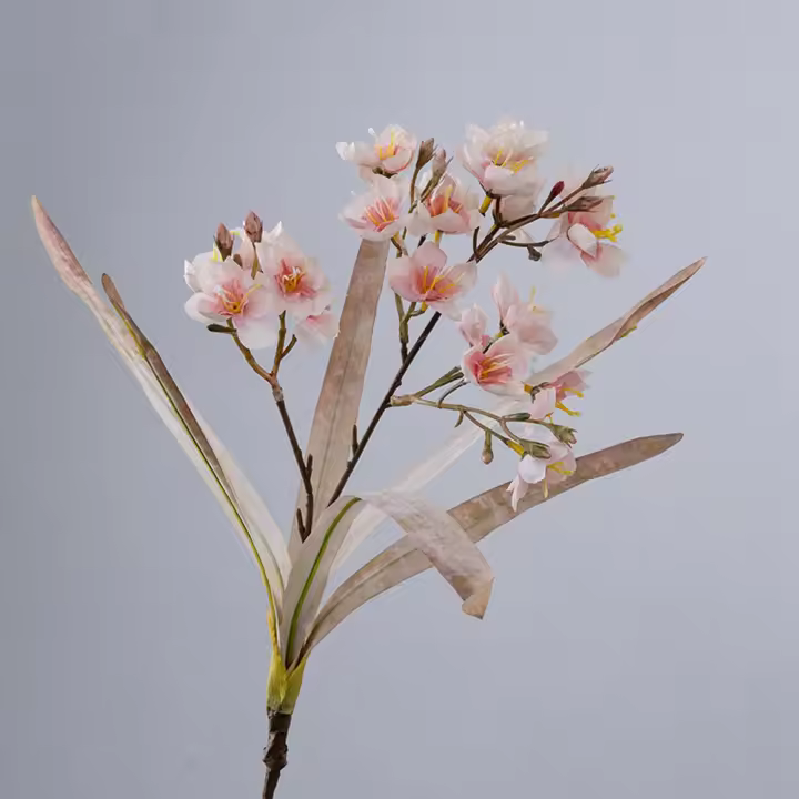 Rama de narciso Artificial de tacto Real, flor de narciso de seda hecha a mano elegante, flor falsa de lujo, decoración de jardín al aire libre - 1