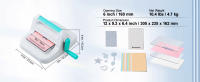 SucceBuy Máquina manual de troquelado y estampado, blanca, fácil de usar, máquina de álbum de recortes con apertura portátil, kit completo incluido. Kit completo para artes, manualidades, álbumes de recortes y fabricación de tarjetas. - details 1