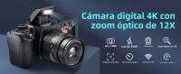 Cámara Digital 4K de Alta Definición Captura de Fotos y Grabación de Video con Zoom óptico 12x - details 0